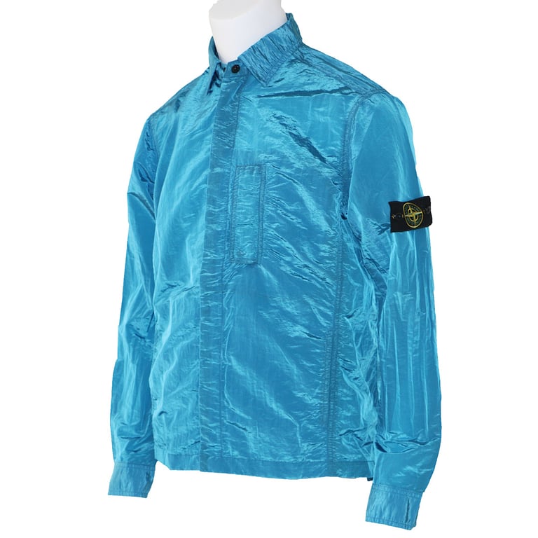 Stone Island 18SS Nylon Metal Overshirt Electric Blue - 3