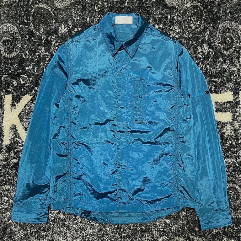 Stone Island 18SS Nylon Metal Overshirt Electric Blue - 25