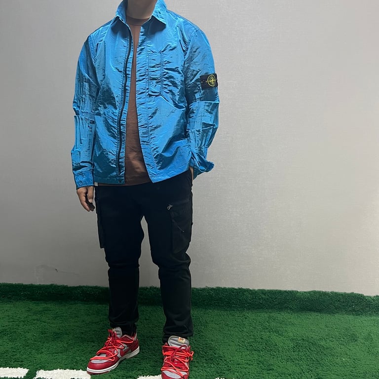 Stone Island 18SS Nylon Metal Overshirt Electric Blue - 8