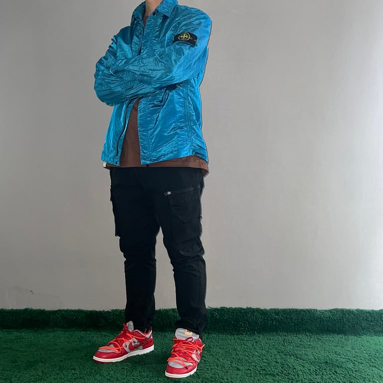 Stone Island 18SS Nylon Metal Overshirt Electric Blue - 9