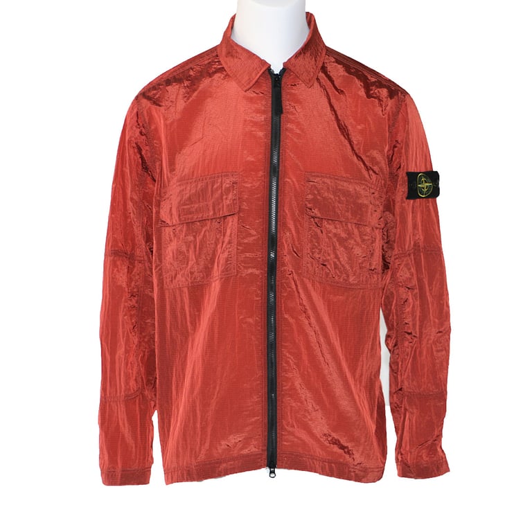 Stone Island 19SS Nylon Metal Overshirt Rust Red - 2