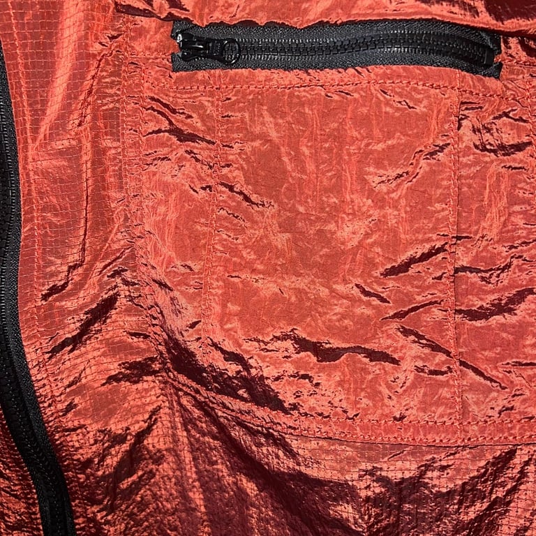 Stone Island 19SS Nylon Metal Overshirt Rust Red - 12