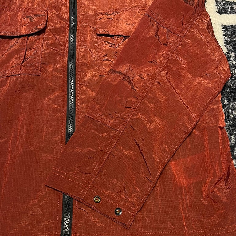 Stone Island 19SS Nylon Metal Overshirt Rust Red - 21