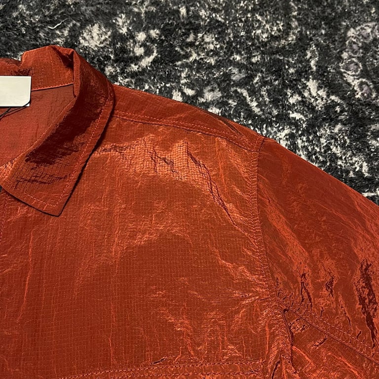 Stone Island 19SS Nylon Metal Overshirt Rust Red - 22
