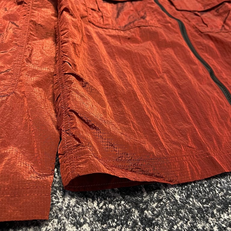 Stone Island 19SS Nylon Metal Overshirt Rust Red - 23