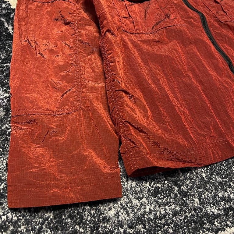 Stone Island 19SS Nylon Metal Overshirt Rust Red - 24