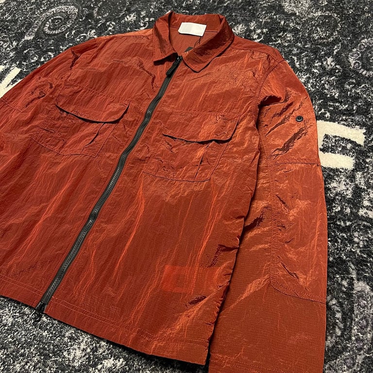 Stone Island 19SS Nylon Metal Overshirt Rust Red - 26