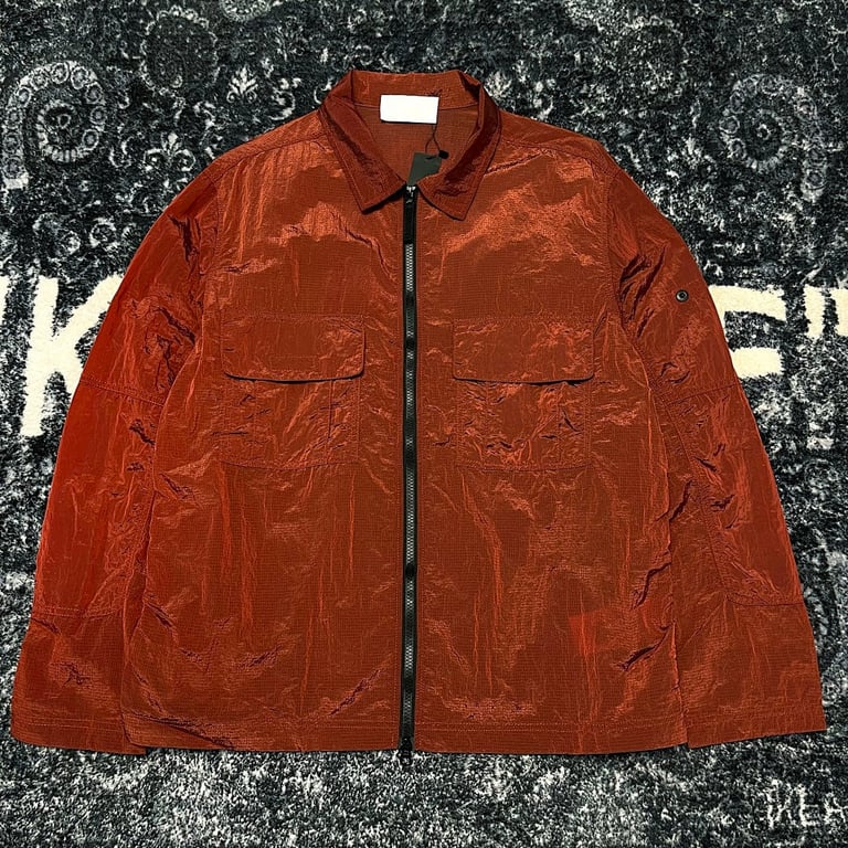 Stone Island 19SS Nylon Metal Overshirt Rust Red - 28