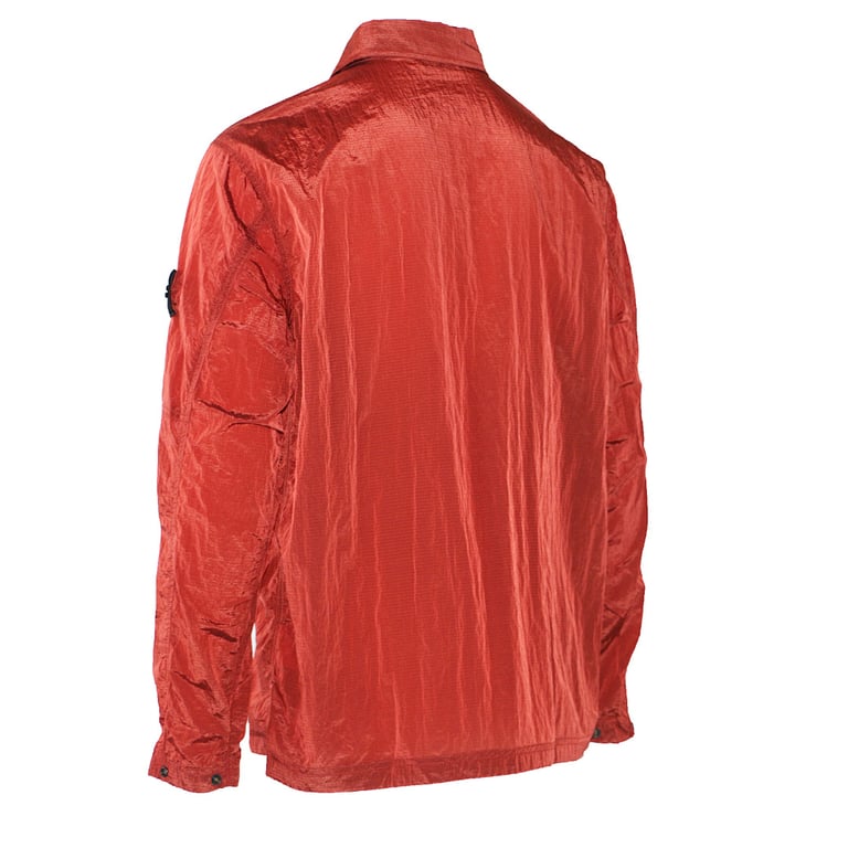 Stone Island 19SS Nylon Metal Overshirt Rust Red - 4