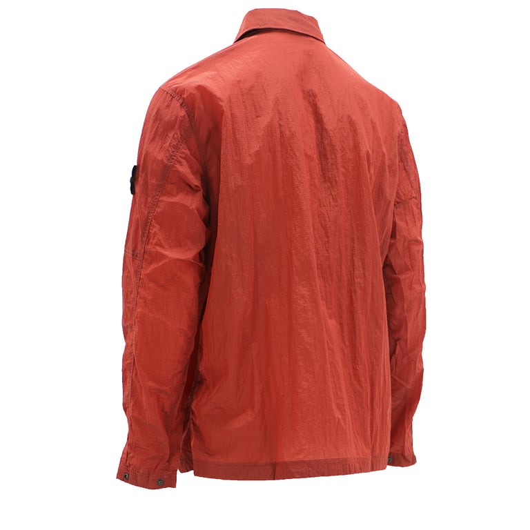 Stone Island 19SS Nylon Metal Overshirt Rust Red - 7