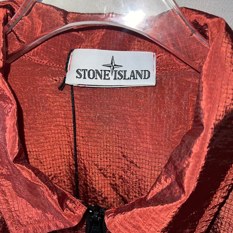Stone Island 19SS Nylon Metal Overshirt Rust Red - 10