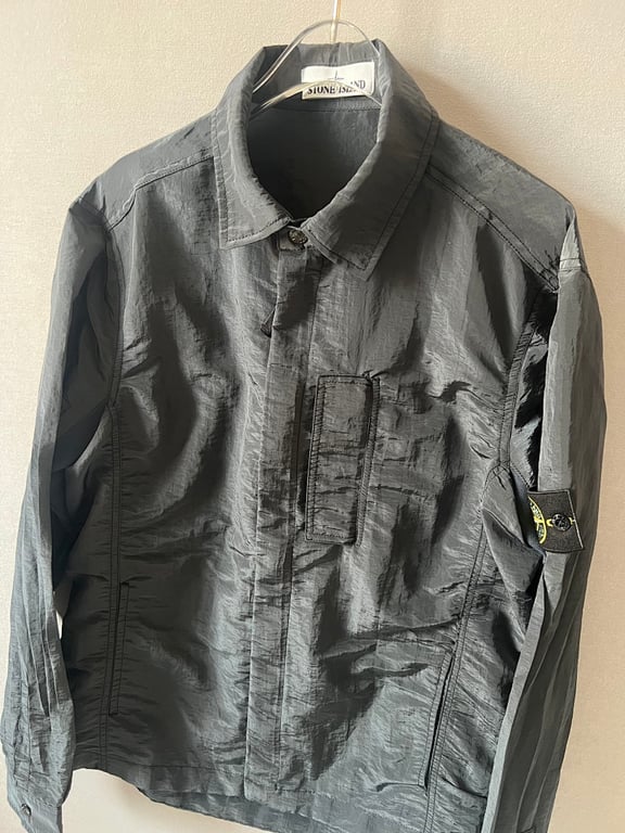 Stone Island 18SS Nylon Metal Overshirt Charcoal Blue - 16