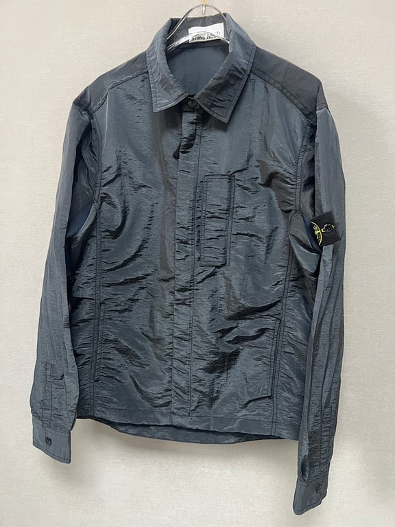 Stone Island 18SS Nylon Metal Overshirt Charcoal Blue - 17