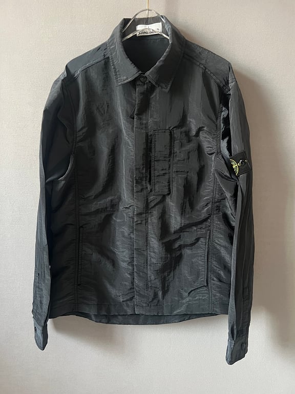 Stone Island 18SS Nylon Metal Overshirt Charcoal Blue - 22