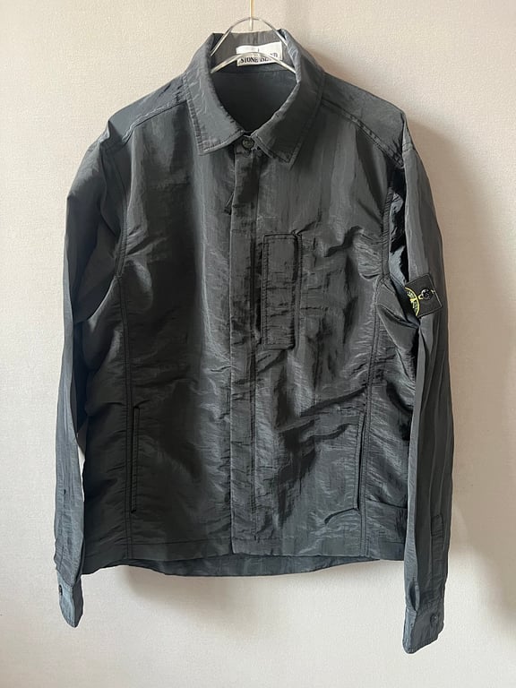 Stone Island 18SS Nylon Metal Overshirt Charcoal Blue - 23