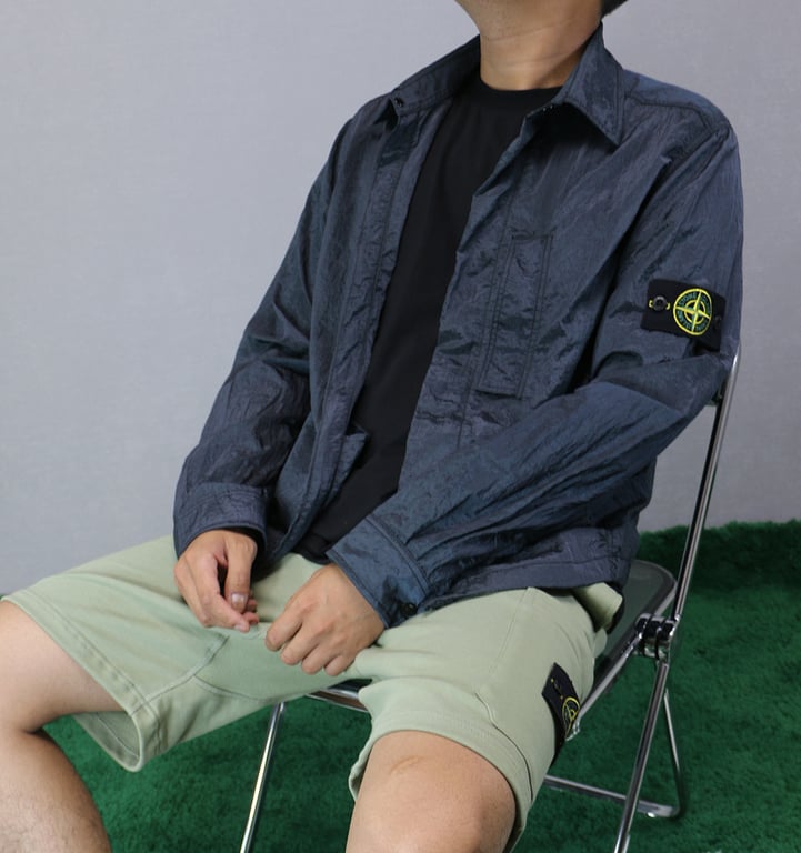 Stone Island 18SS Nylon Metal Overshirt Charcoal Blue - 29
