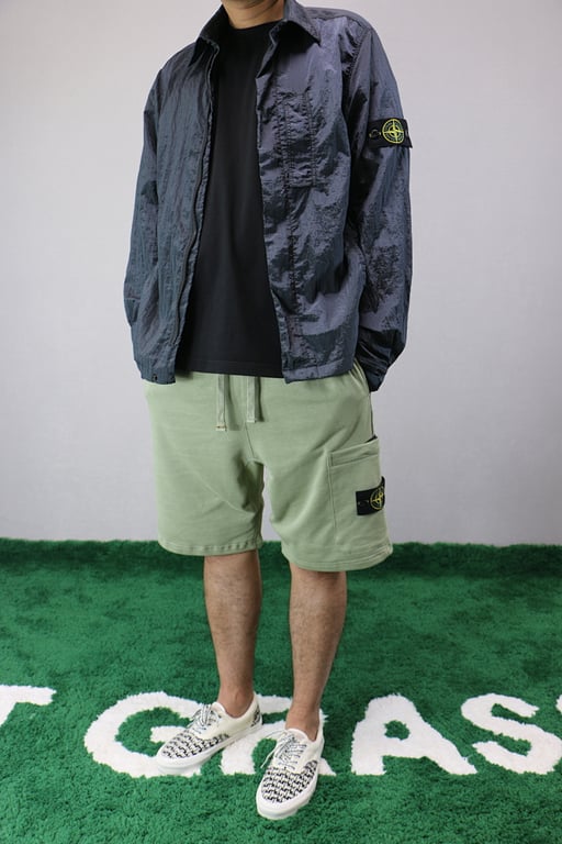 Stone Island 18SS Nylon Metal Overshirt Charcoal Blue - 30