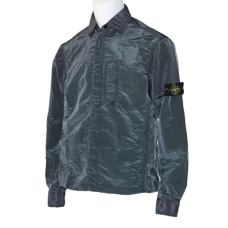 Stone Island 18SS Nylon Metal Overshirt Charcoal Blue - 4