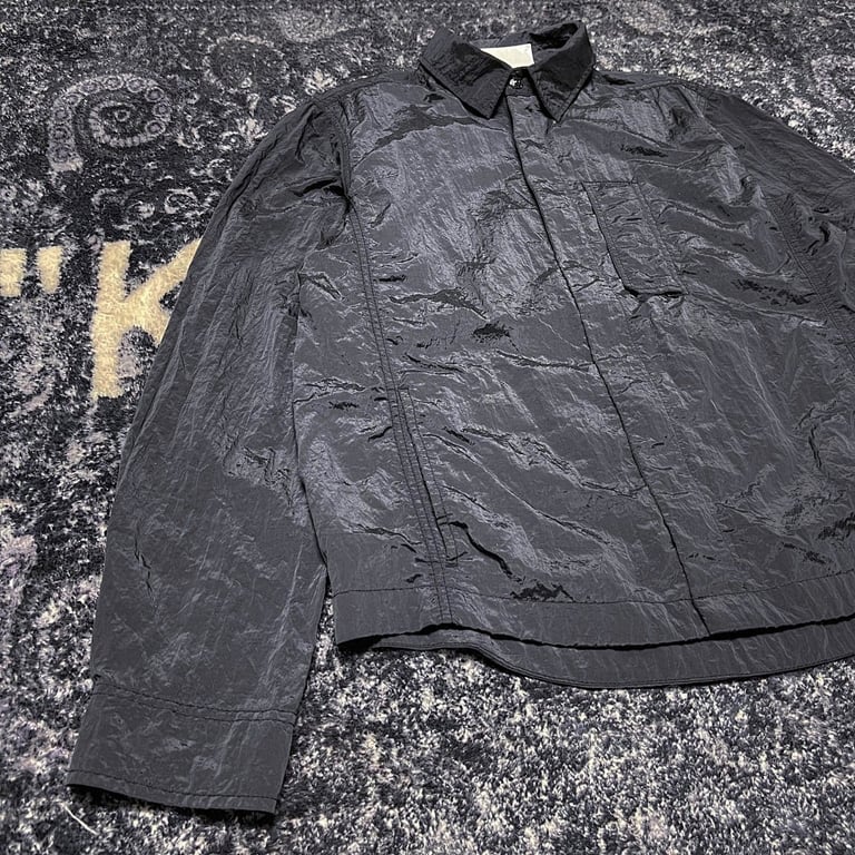 Stone Island 18SS Nylon Metal Overshirt Charcoal Blue - 39