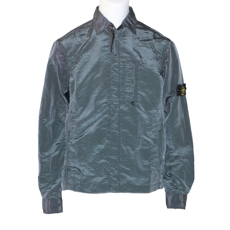 Stone Island 18SS Nylon Metal Overshirt Charcoal Blue - 5