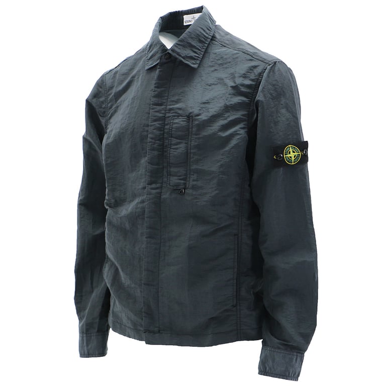 Stone Island 18SS Nylon Metal Overshirt Charcoal Blue - 8