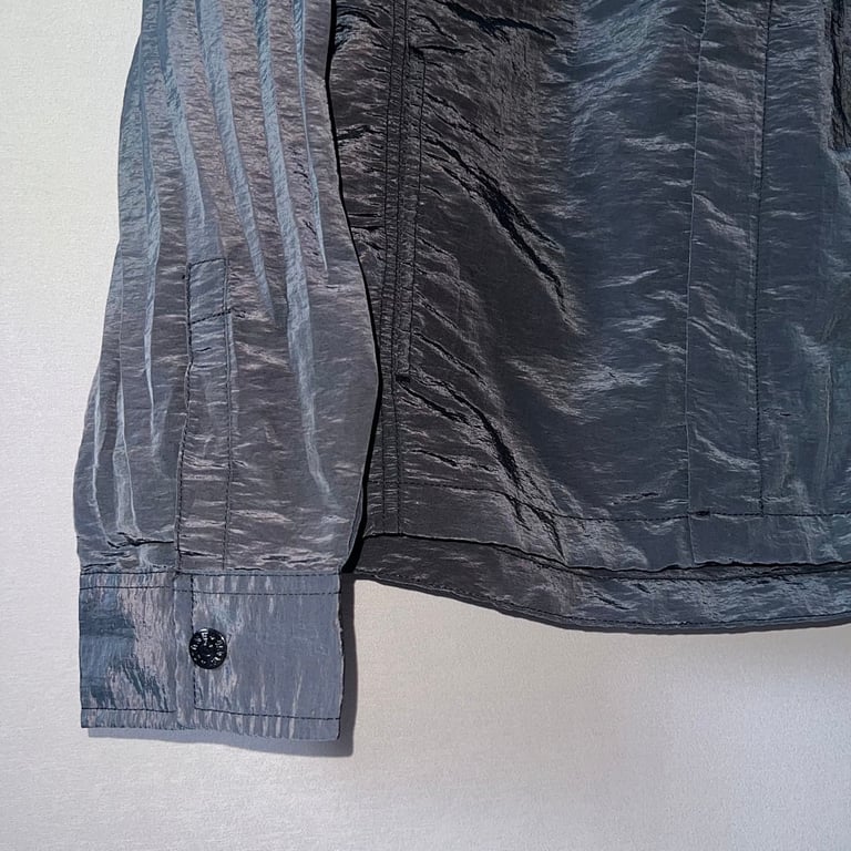 Stone Island 18SS Nylon Metal Overshirt Charcoal Blue - 10