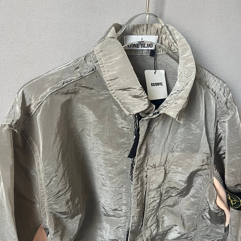 Stone Island 18SS Nylon Metal Overshirt Salmon Beige - 11