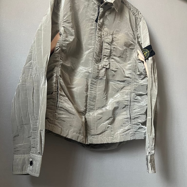 Stone Island 18SS Nylon Metal Overshirt Salmon Beige - 12