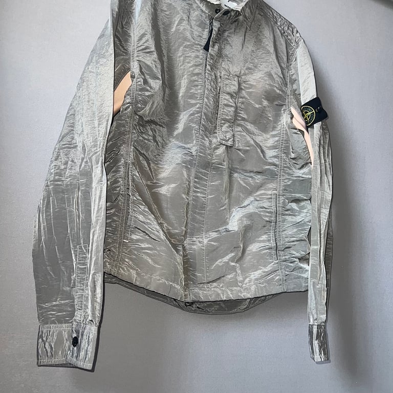 Stone Island 18SS Nylon Metal Overshirt Salmon Beige - 13