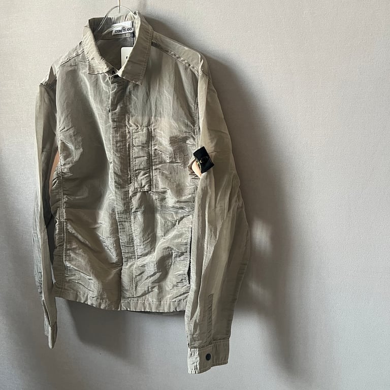 Stone Island 18SS Nylon Metal Overshirt Salmon Beige - 18