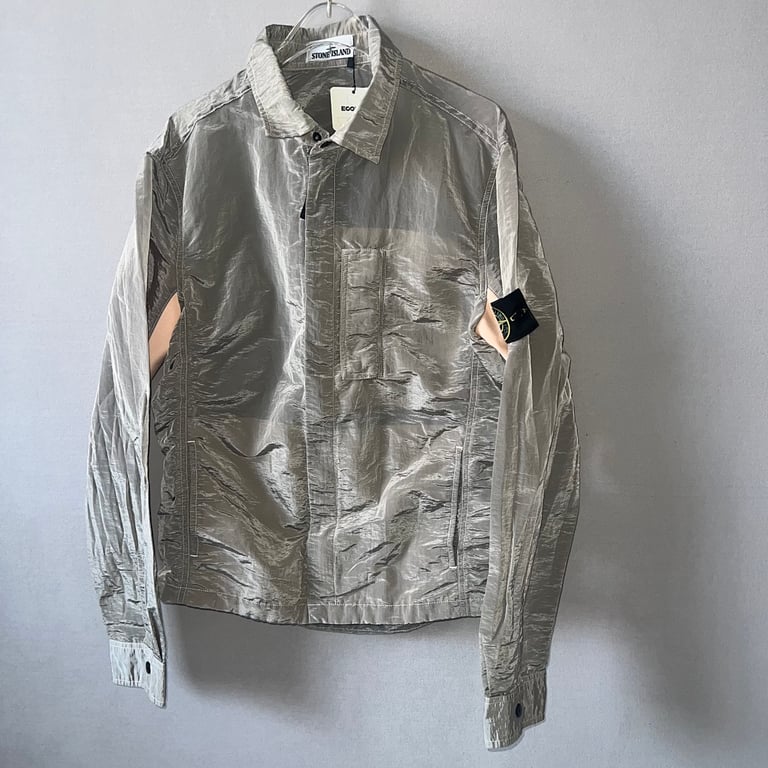 Stone Island 18SS Nylon Metal Overshirt Salmon Beige - 20
