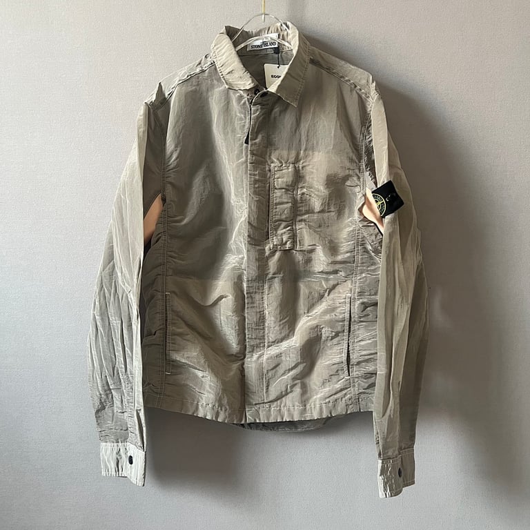 Stone Island 18SS Nylon Metal Overshirt Salmon Beige - 21