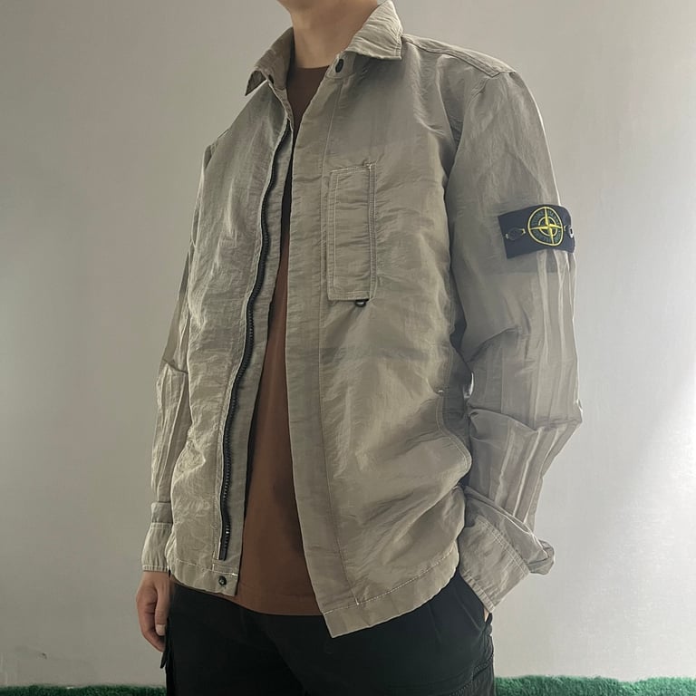 Stone Island 18SS Nylon Metal Overshirt Salmon Beige - 23