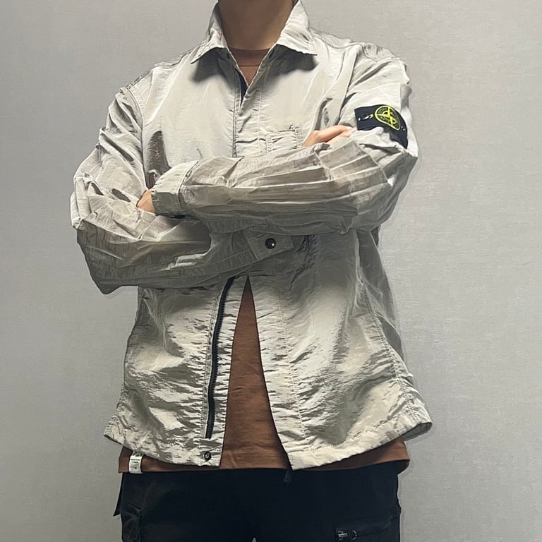 Stone Island 18SS Nylon Metal Overshirt Salmon Beige - 24