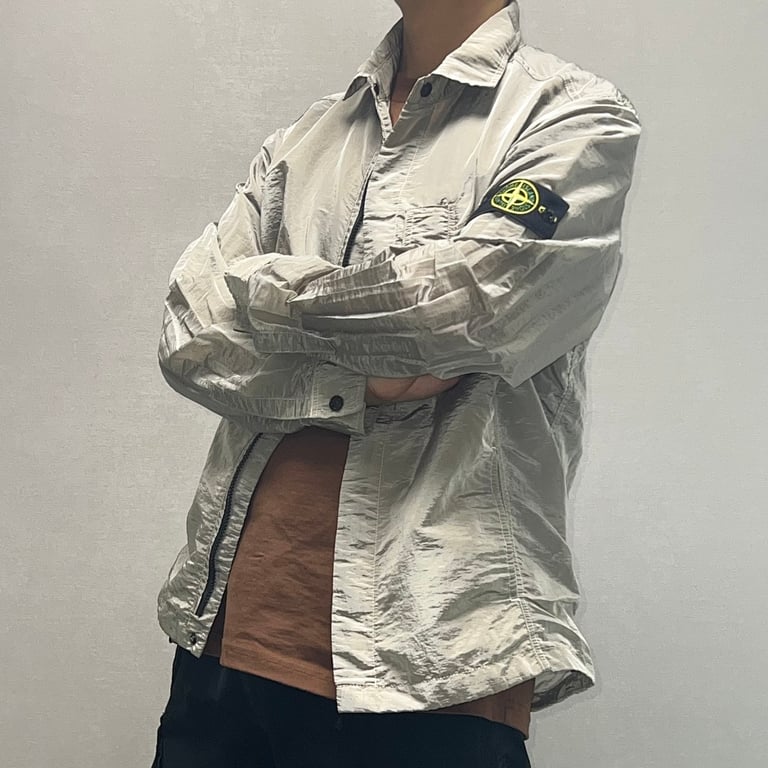 Stone Island 18SS Nylon Metal Overshirt Salmon Beige - 25