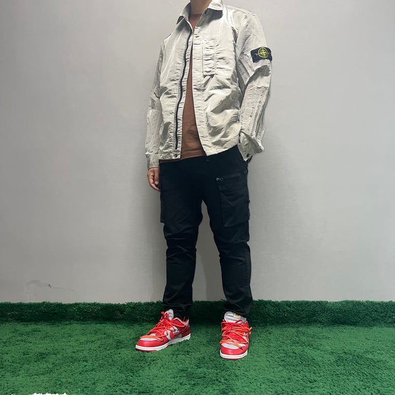 Stone Island 18SS Nylon Metal Overshirt Salmon Beige - 26