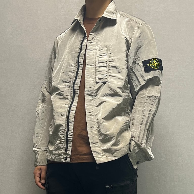 Stone Island 18SS Nylon Metal Overshirt Salmon Beige - 27