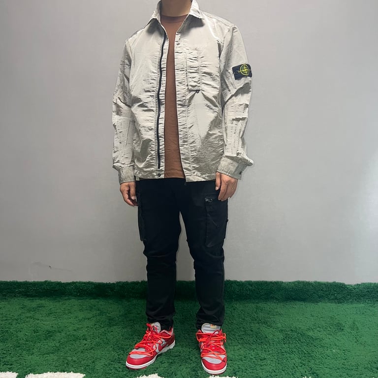 Stone Island 18SS Nylon Metal Overshirt Salmon Beige - 28