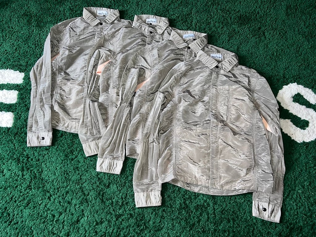 Stone Island 18SS Nylon Metal Overshirt Salmon Beige - 40