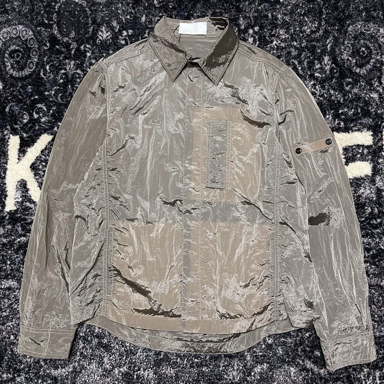 Stone Island 18SS Nylon Metal Overshirt Salmon Beige - 43