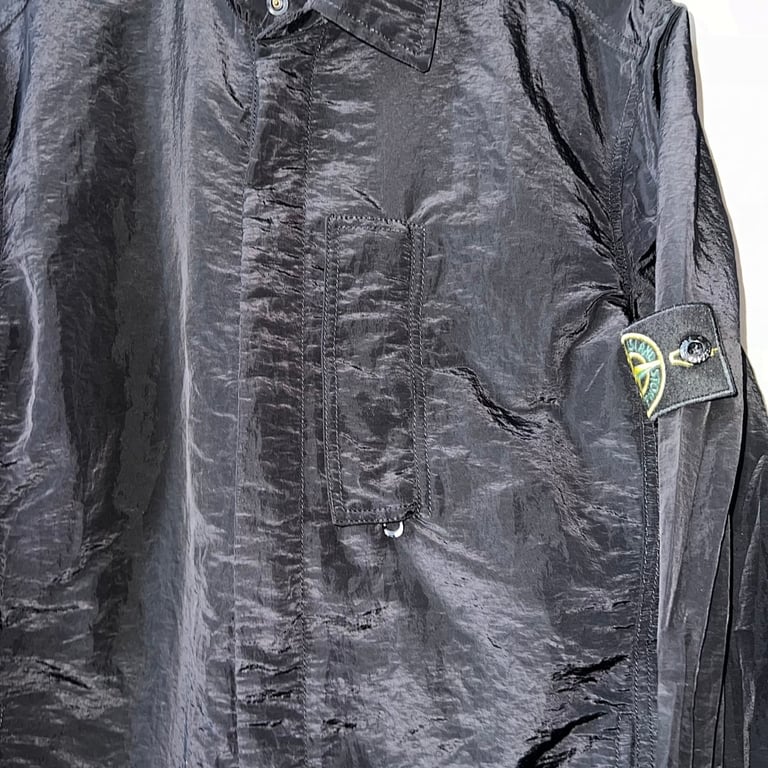 Stone Island 18SS Agate Black Overshirt - 12