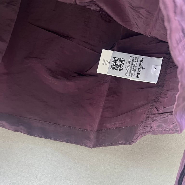 Stone Island 18SS Nylon Metal Overshirt Purple - 20
