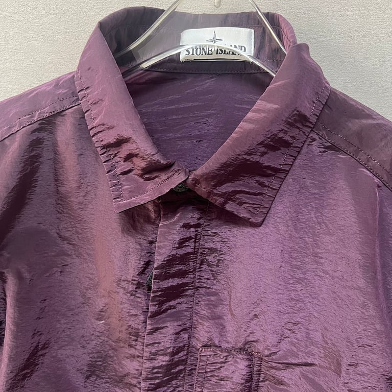 Stone Island 18SS Nylon Metal Overshirt Purple - 24