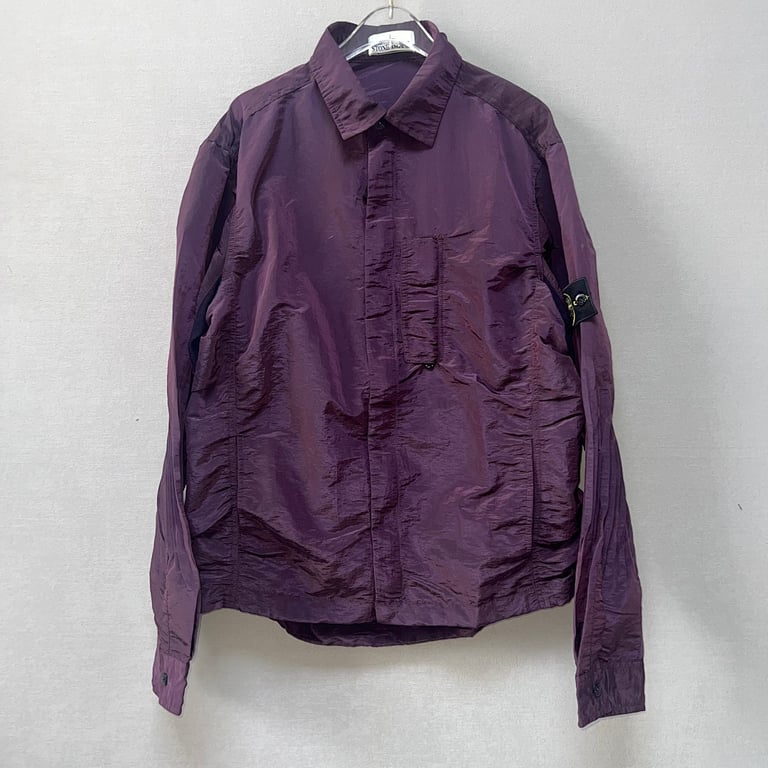 Stone Island 18SS Nylon Metal Overshirt Purple - 26