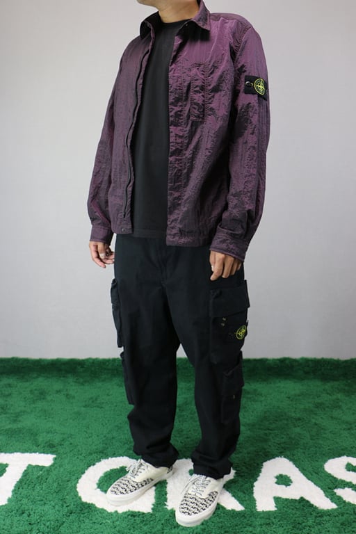 Stone Island 18SS Nylon Metal Overshirt Purple - 28