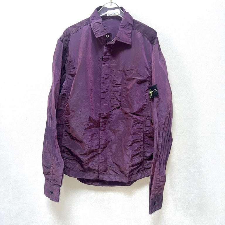 Stone Island 18SS Nylon Metal Overshirt Purple - 7