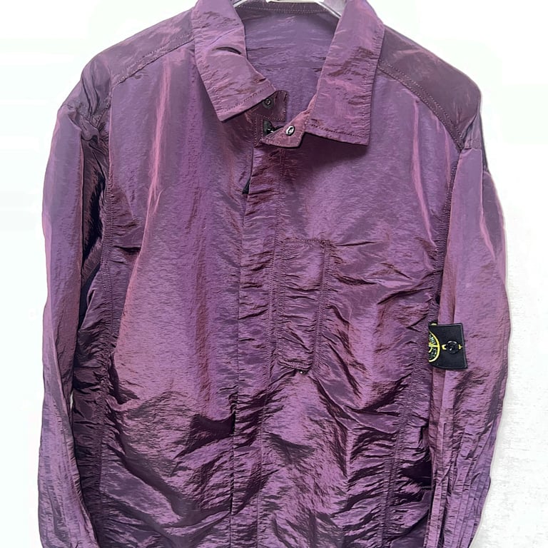 Stone Island 18SS Nylon Metal Overshirt Purple - 8