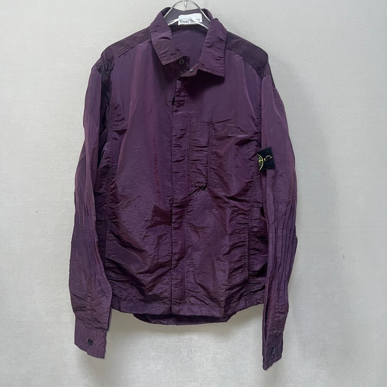 Stone Island 18SS Nylon Metal Overshirt Purple - 9