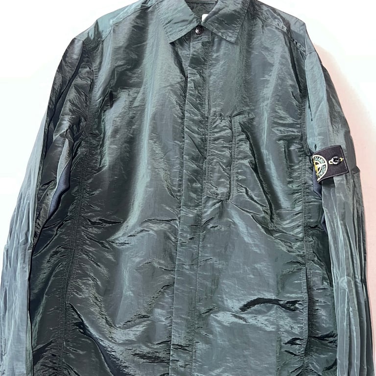 Stone Island 18SS Nylon Metal Overshirt Emerald Green - 11