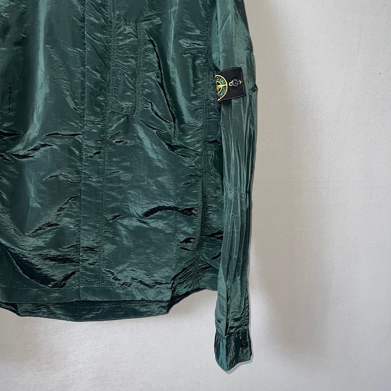 Stone Island 18SS Nylon Metal Overshirt Emerald Green - 16